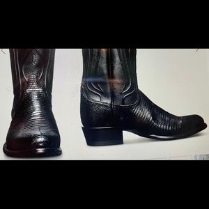 Tecova Exotic Lizard Cowboy Boots